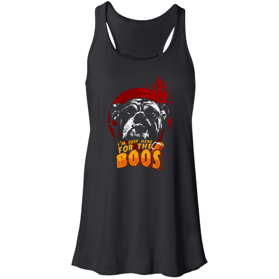 Just For The Boos Flowy Racerback Tank