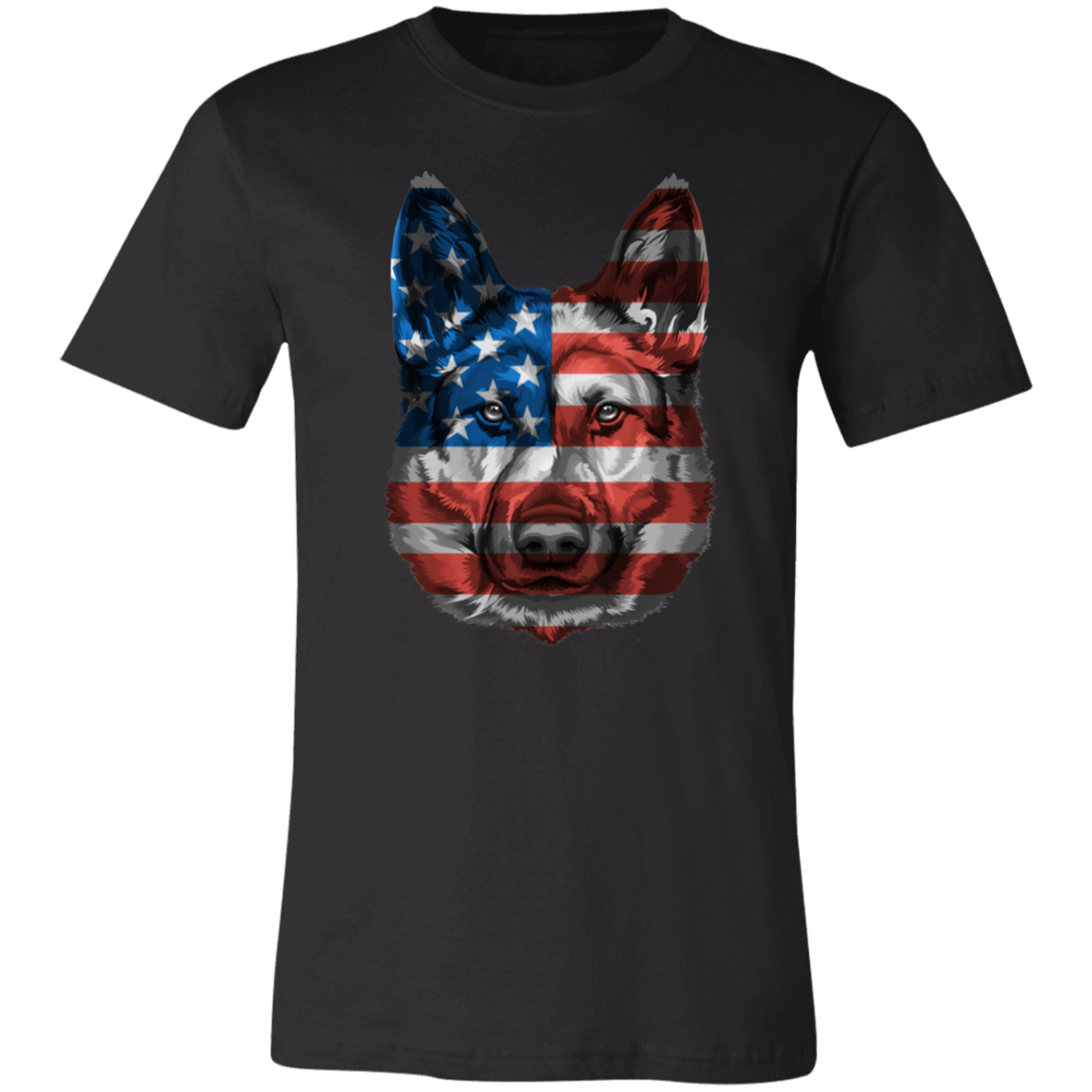 Patriotic German Shepherd Short-Sleeve T-Shirt