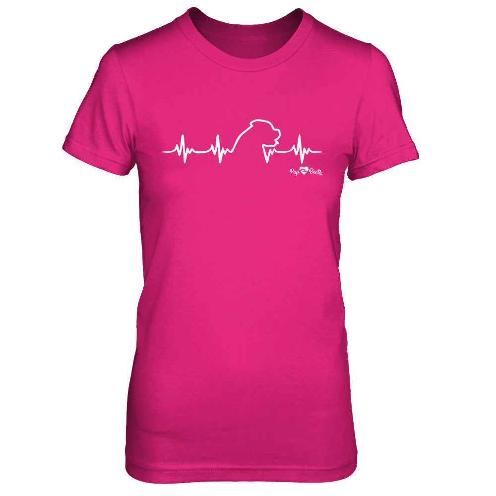 English Mastiff Heartbeat Fitted Short Sleeve Tee