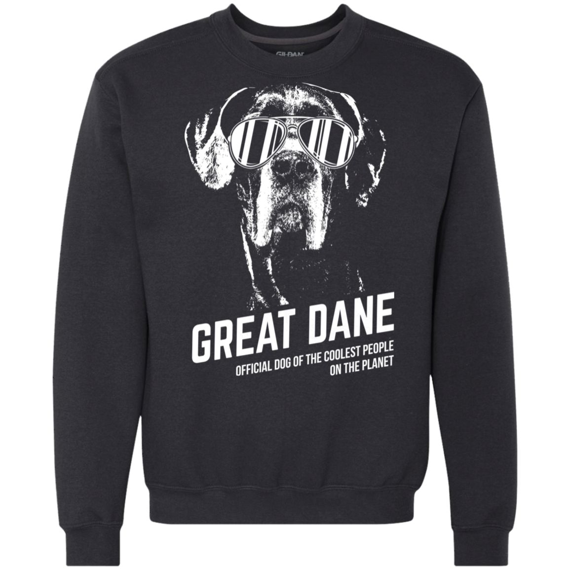 Official Dog Of The Coolest Great Dane Sweatshirt