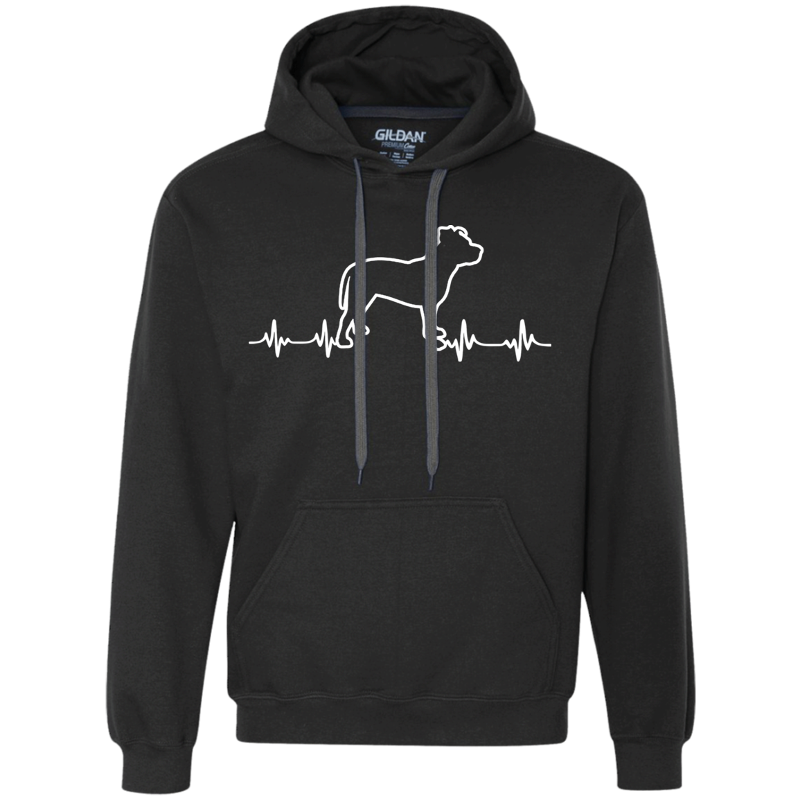 Pit Bull Heartbeat Unisex Hoodie