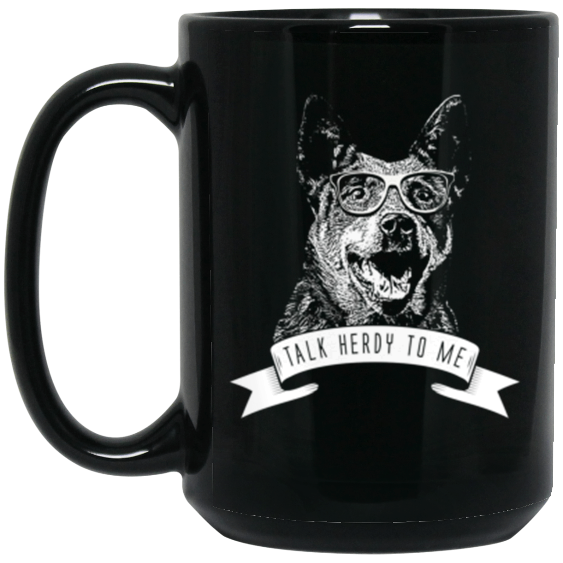 Talk Herdy Cattle dog 15 oz mug