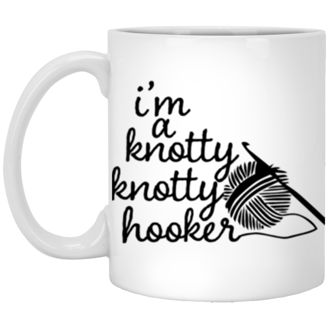 Knotty Knotty 11 oz. White Mug