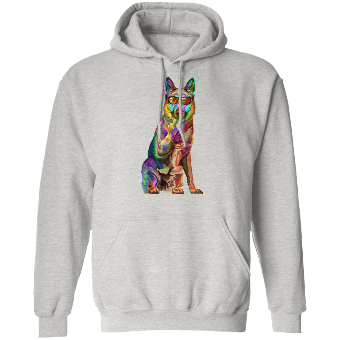 German Shepherd Middle Finger Pullover Hoodie