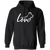 German Shepherd Love Silhuette Pullover Hoodie