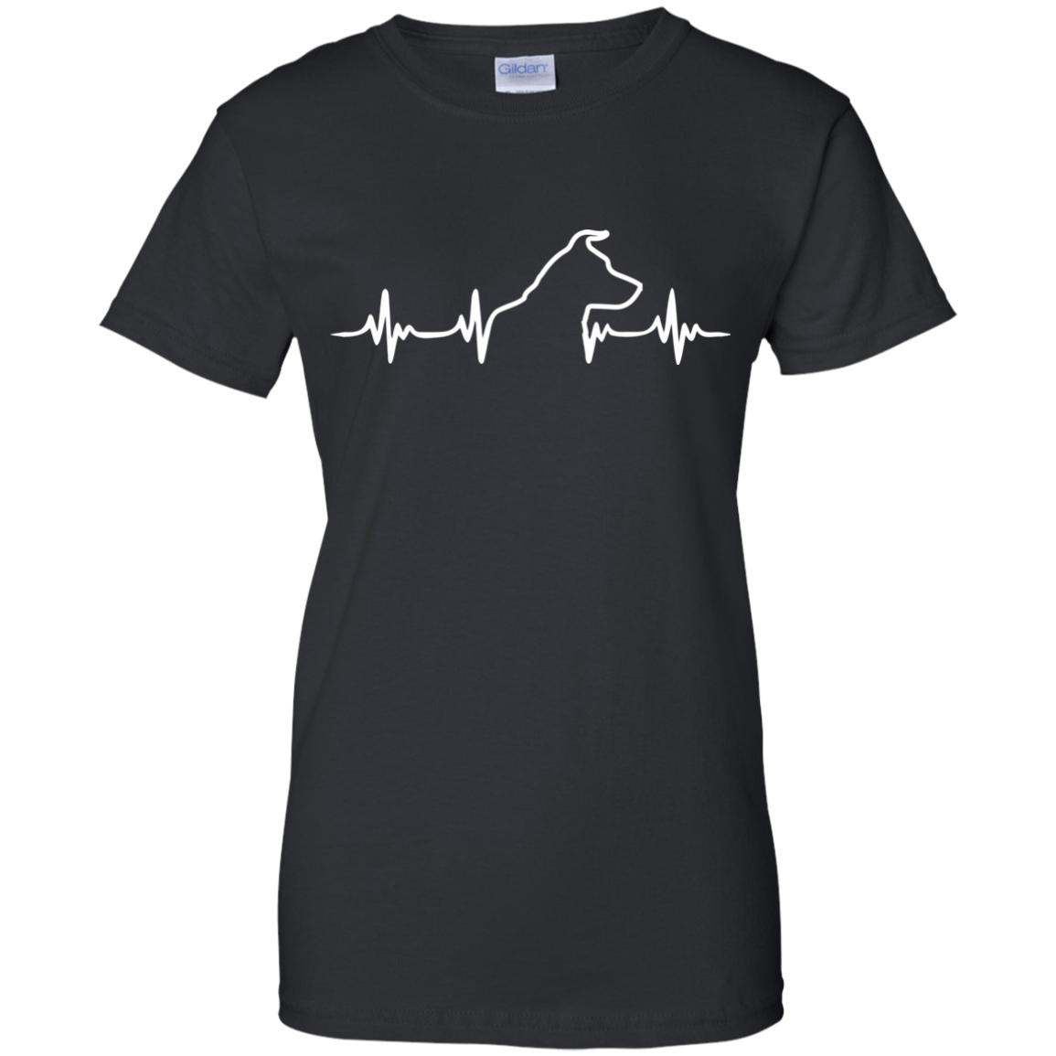 Jack russell heartbeat Ladies' T-Shirt