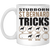 Stubborn St. Bernard Tricks 11 oz. White Mug