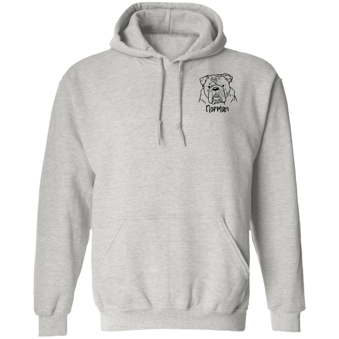 Norman The Bulldog Pullover Hoodie