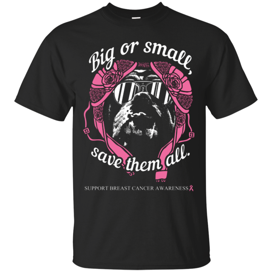 English Bulldog Breast Cancer Awareness Unisex T-Shirt