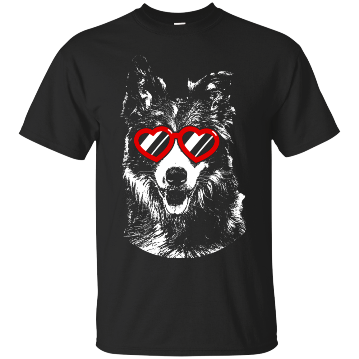 Sharing the love Border Collie Unisex T-Shirt