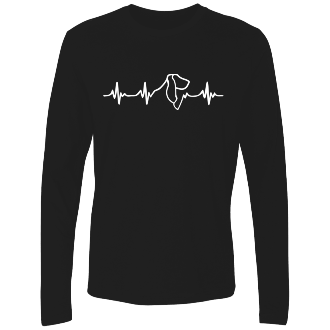 Basset Hound Heartbeat Long Sleeve T shirt