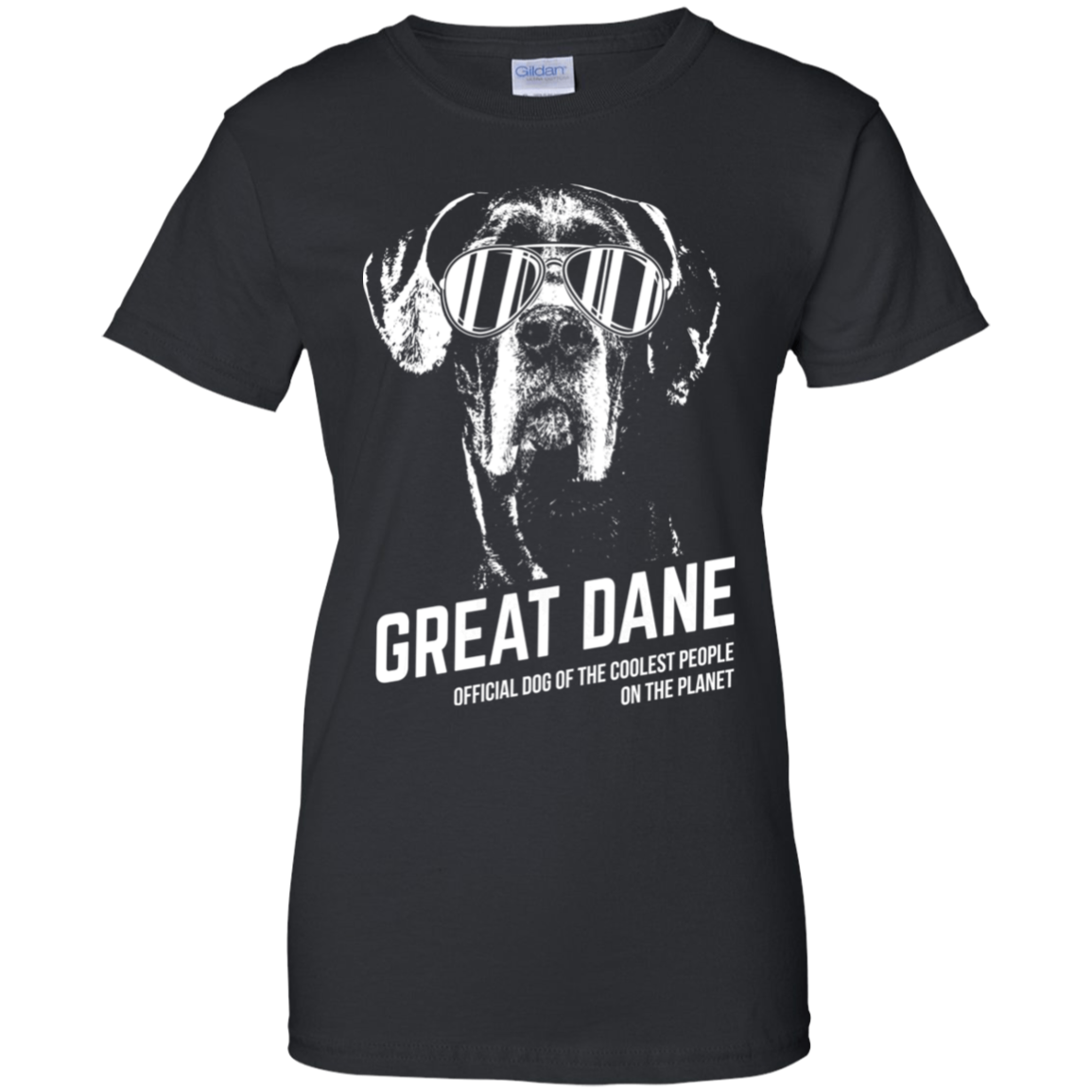 Official Dog Of The Coolest Great Dane Ladies' T-Shirt