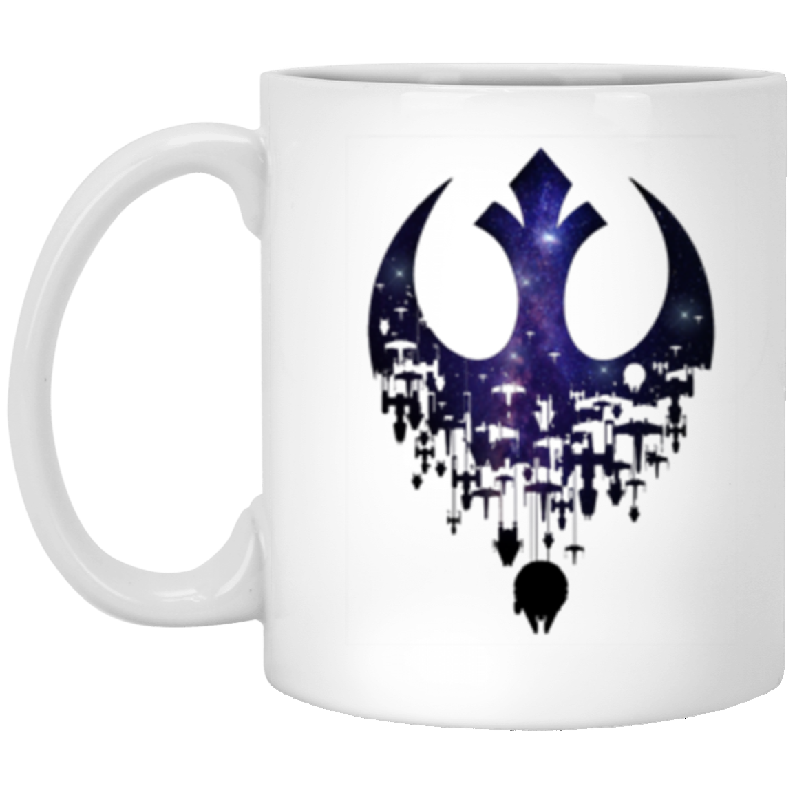 Darkside Color 11 oz. White Mug