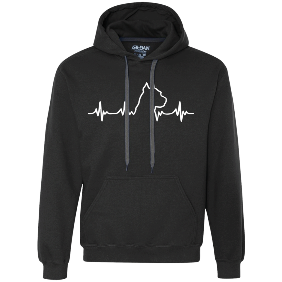 Pit Bull Heartbeat Unisex Hoodie