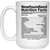 Newfoundland Nutri Facts 15 oz. White Mug