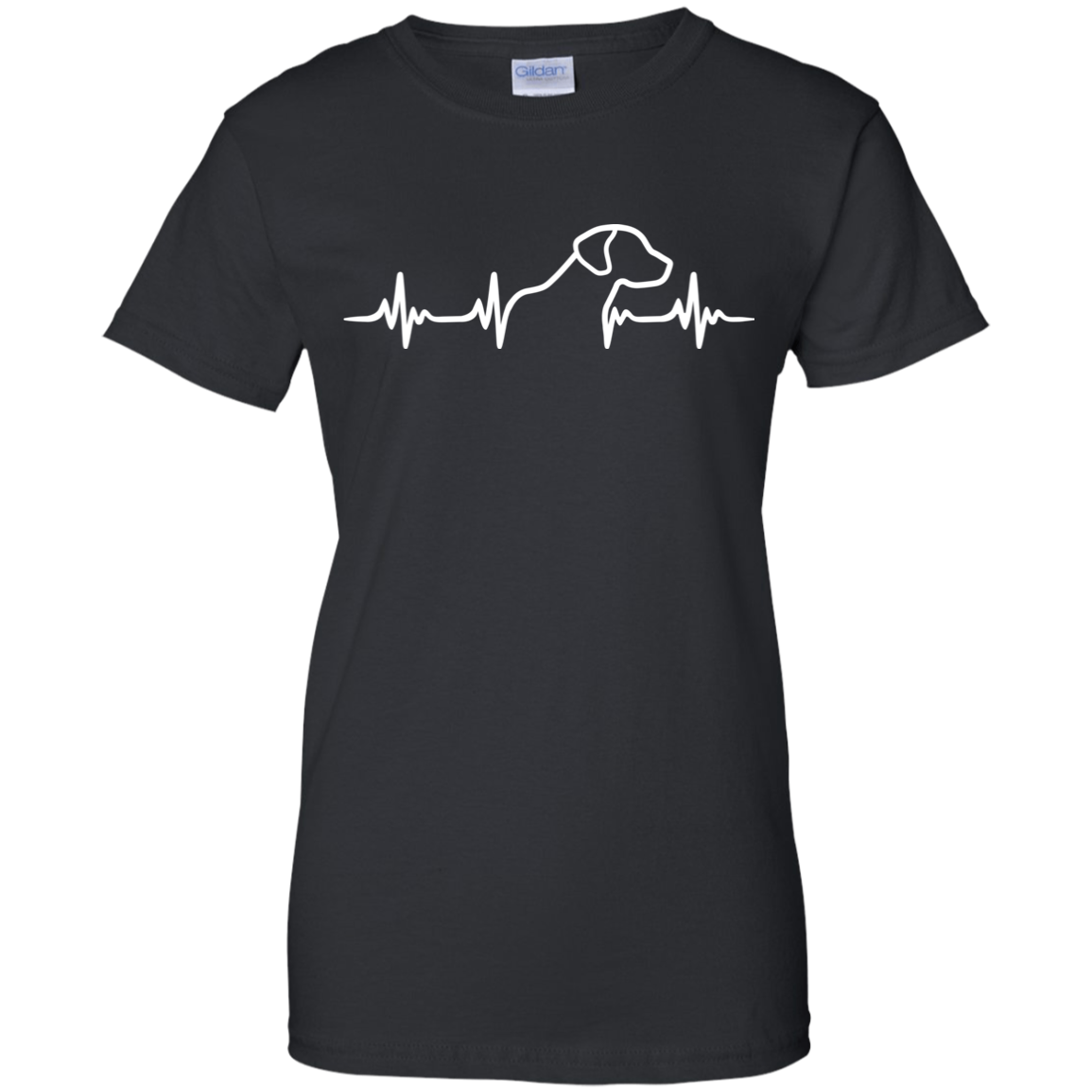 Rhodesian Ridgeback Heartbeat Ladies' T-Shirt