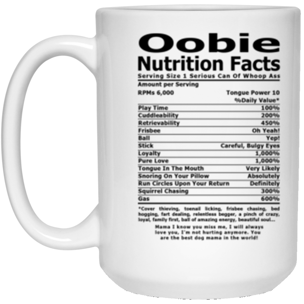 Oobie Tricks 15 oz. White Mug