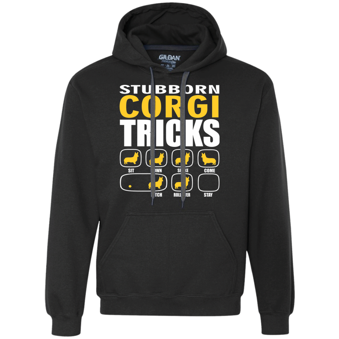 Stubborn Corgi Tricks Unisex Hoodie