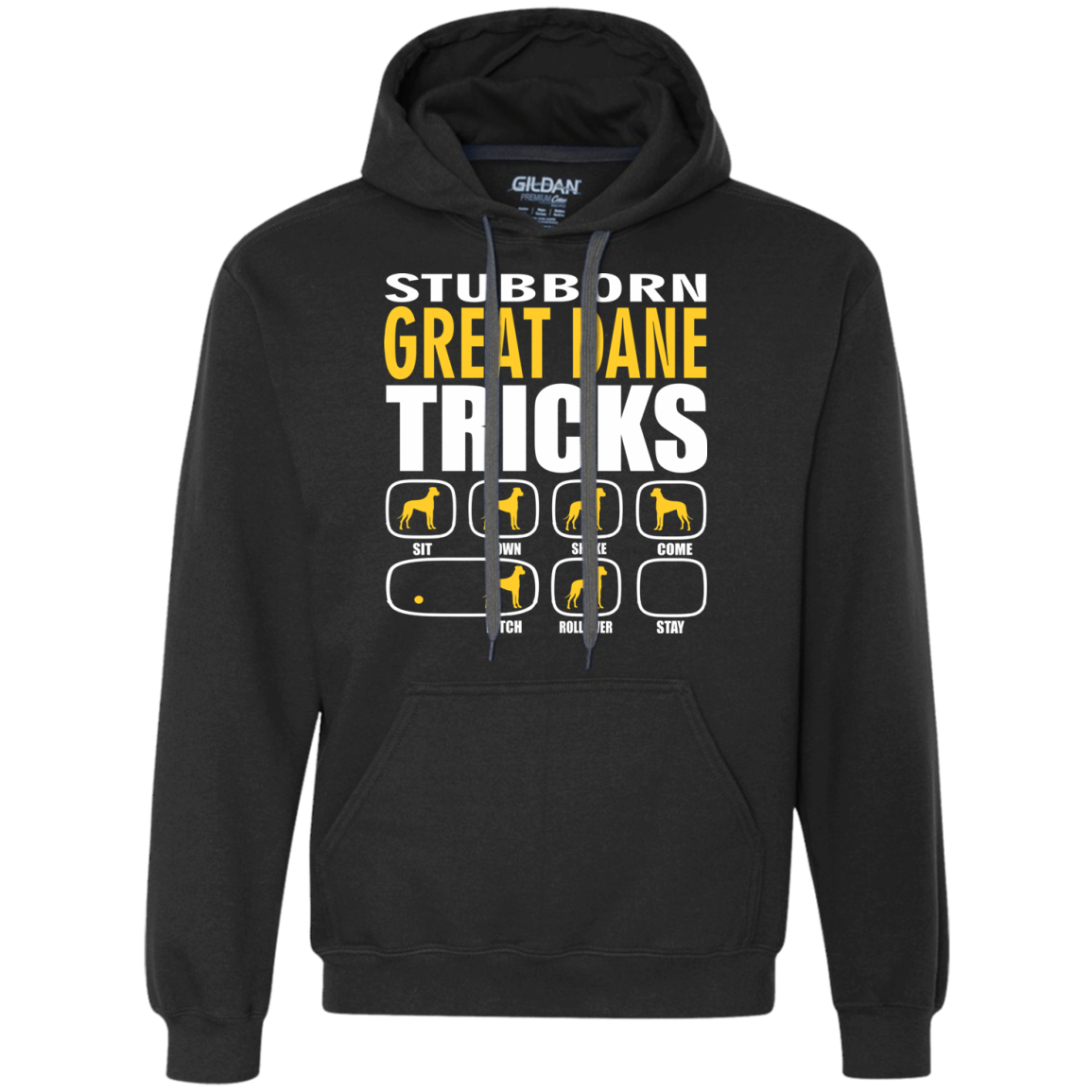 Stubborn Great Dane Tricks Unisex Hoodie