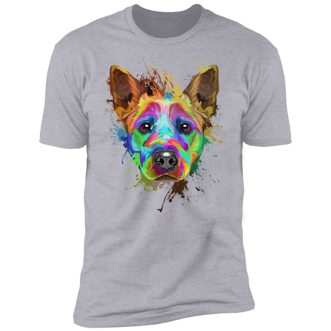 Cattle dog splash art