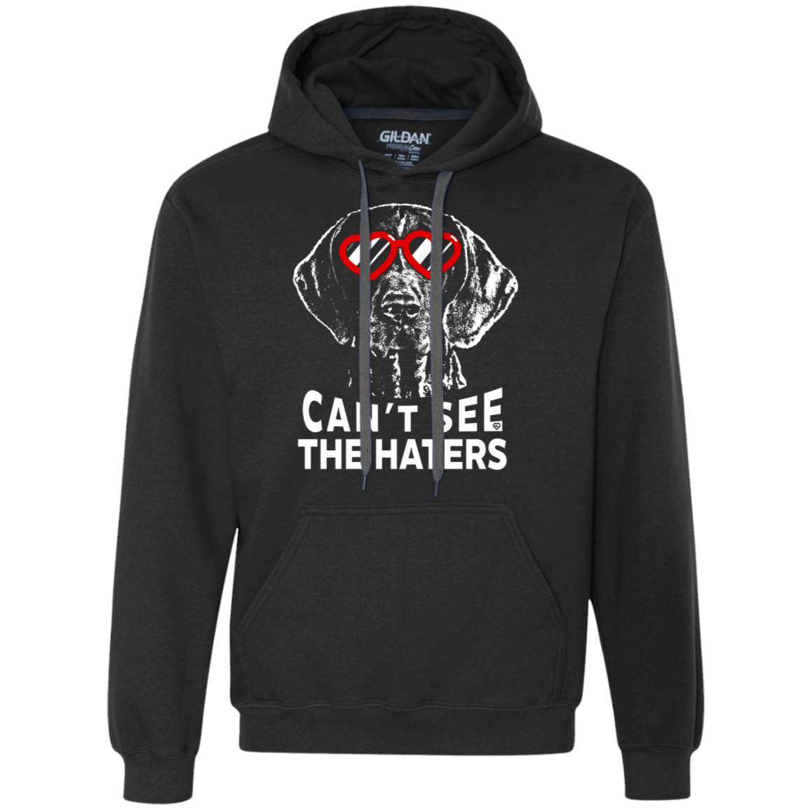 Can't see the haters german shorthaired pointer Unisex Hoodie