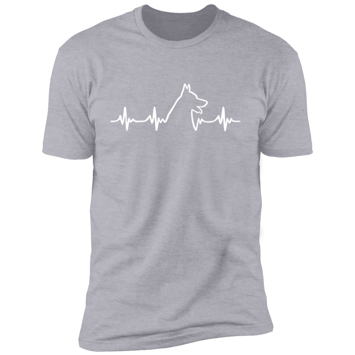 German Shepherd Heartbeat Short Sleeve T-Shirt