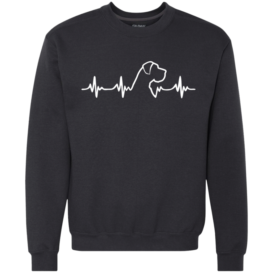 Great Dane Heartbeat Natural Ears Sweatshirt