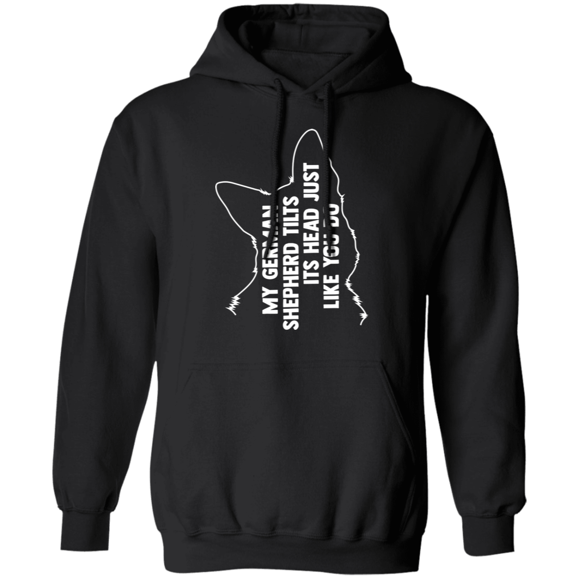 German Shepherd Tilt Head Hoodie