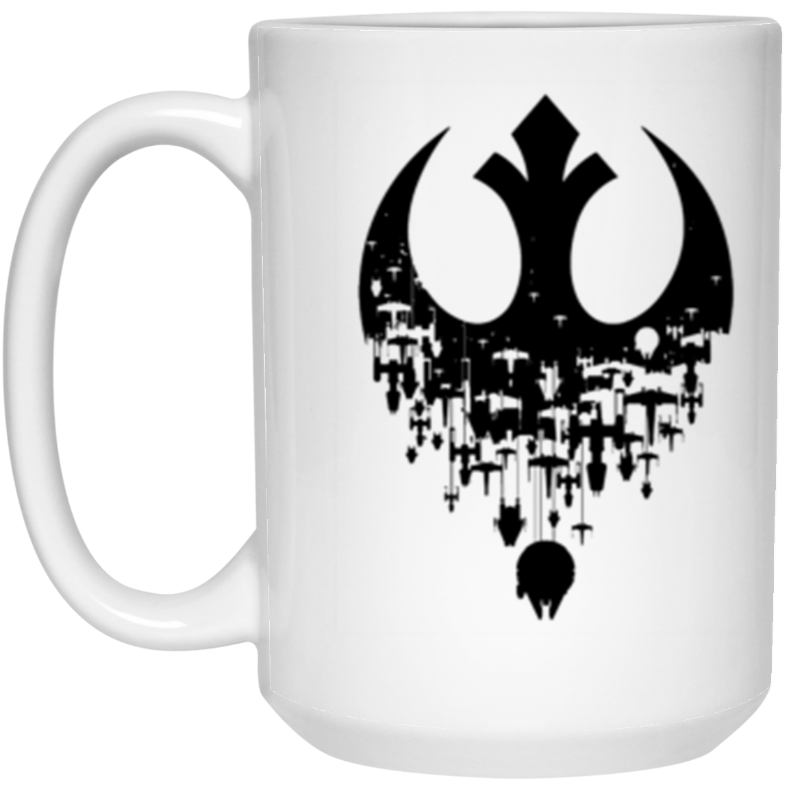 Darkside Black White 15oz Mug