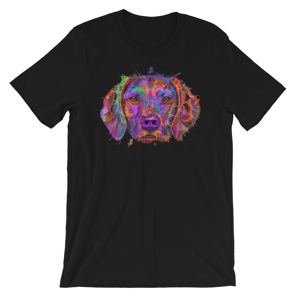 Hungarian Vizsla Splash Art Unisex T-Shirt